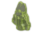 LEGO® Stein: Rock Stepped 10178 | Farbe: Transparent Bright Green