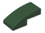 LEGO® Brick: Slope Brick Curved 2 x 1 11477 | Color: Earth Green