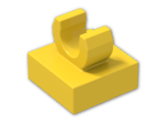 LEGO® Brick: Tile 1 x 1 with Clip (Thick C-Clip) 15712 | Color: Bright Yellow