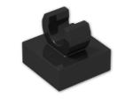 LEGO® Stein: Tile 1 x 1 with Clip (Thick C-Clip) 15712 | Farbe: Black