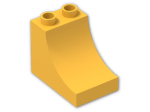 LEGO® Brick: Duplo Brick 2 x 3 x 2 with Inside Curve 2301 | Color: Flame Yellowish Orange