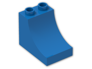 LEGO® Brick: Duplo Brick 2 x 3 x 2 with Inside Curve 2301 | Color: Bright Blue