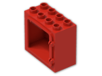 LEGO® Brick: Duplo Door Frame 2 x 4 x 3 with Raised Door Outline 2332 | Color: Bright Red