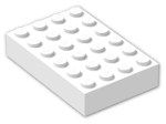 LEGO® Brick: Brick 4 x 6 2356 | Color: White