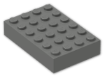 LEGO® Stein: Brick 4 x 6 2356 | Farbe: Dark Grey