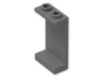 LEGO® Brick: Panel 1 x 2 x 3 with Hollow Studs 2362b | Color: Dark Grey
