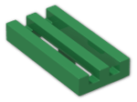 LEGO® Brick: Tile 1 x 2 Grille with Groove 2412b | Color: Dark Green