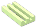 LEGO® Brick: Tile 1 x 2 Grille with Groove 2412b | Color: Phosphorescent Green