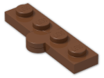 LEGO® Brick: Hinge Plate 1 x 4 (Complete) 2429c01 | Color: Reddish Brown