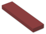 LEGO® Brick: Tile 1 x 4 with Groove 2431 | Color: New Dark Red