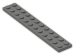 LEGO® Brick: Plate 2 x 12 2445 | Color: Dark Grey
