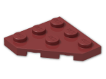 LEGO® Stein: Plate 3 x 3 without Corner 2450 | Farbe: New Dark Red