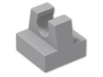 LEGO® Stein: Tile 1 x 1 with Clip 2555 | Farbe: Medium Stone Grey
