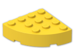 LEGO® Brick: Brick 4 x 4 Corner Round 2577 | Color: Bright Yellow