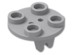 LEGO® Stein: Plate 2 x 2 Round with Wheel Holder 2655 | Farbe: Medium Stone Grey