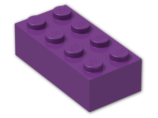 LEGO® Brick: Brick 2 x 4 3001 | Color: Bright Violet