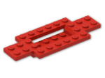 LEGO® Brick: Car Base 10 x 4 x 2/3 with 4 x 2 Centre Well 30029 | Color: Bright Red