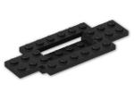 LEGO® Brick: Car Base 10 x 4 x 2/3 with 4 x 2 Centre Well 30029 | Color: Black