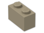 LEGO® Brick: Brick 1 x 2 3004 | Color: Sand Yellow