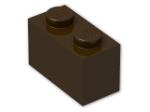 LEGO® Brick: Brick 1 x 2 3004 | Color: Dark Brown