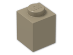 LEGO® Brick: Brick 1 x 1 3005 | Color: Sand Yellow