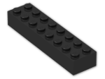 LEGO® Stein: Brick 2 x 8 3007 | Farbe: Black