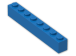 LEGO® Brick: Brick 1 x 8 3008 | Color: Bright Blue