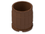 LEGO® Stein: Barrel 4 x 4 x 3.5 30139 | Farbe: Reddish Brown