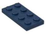 LEGO® Brick: Plate 2 x 4 3020 | Color: Earth Blue