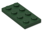 LEGO® Stein: Plate 2 x 4 3020 | Farbe: Earth Green