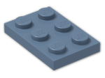 LEGO® Brick: Plate 2 x 3 3021 | Color: Sand Blue