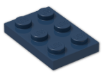 LEGO® Brick: Plate 2 x 3 3021 | Color: Earth Blue