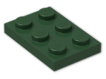 LEGO® Brick: Plate 2 x 3 3021 | Color: Earth Green