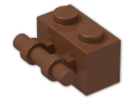 LEGO® Brick: Brick 1 x 2 with Handle 30236 | Color: Reddish Brown