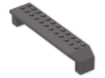LEGO® Brick: Arch 2 x 14 x 2.333 30296 | Color: Dark Stone Grey