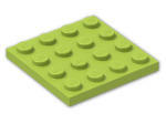 LEGO® Brick: Plate 4 x 4 3031 | Color: Bright Yellowish Green