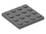 LEGO® Brick: Plate 4 x 4 3031 | Color: Dark Grey