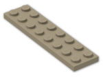 LEGO® Brick: Plate 2 x 8 3034 | Color: Sand Yellow