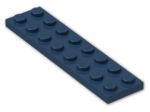 LEGO® Brick: Plate 2 x 8 3034 | Color: Earth Blue