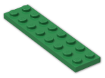 LEGO® Brick: Plate 2 x 8 3034 | Color: Dark Green
