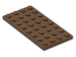 LEGO® Brick: Plate 4 x 8 3035 | Color: Brown