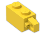 LEGO® Brick: Hinge Brick 1 x 2 Locking with Single Finger On End 30364 | Color: Bright Yellow