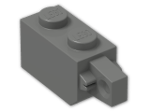 LEGO® Brick: Hinge Brick 1 x 2 Locking with Single Finger On End 30364 | Color: Dark Grey