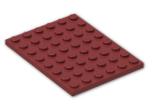 LEGO® Brick: Plate 6 x 8 3036 | Color: New Dark Red