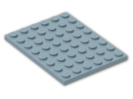 LEGO® Brick: Plate 6 x 8 3036 | Color: Light Royal Blue