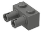LEGO® Stein: Brick 1 x 2 with 2 Pins 30526 | Farbe: Dark Grey