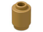 LEGO® Brick: Brick 1 x 1 Round with Hollow Stud 3062b | Color: Warm Gold