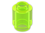 LEGO® Stein: Brick 1 x 1 Round with Hollow Stud 3062b | Farbe: Transparent Fluorescent Green