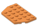 LEGO® Brick: Plate 4 x 6 without Corners 32059 | Color: Bright Orange