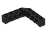 Technic Brick 5 x 5 Corner with Holes 32555 - Black